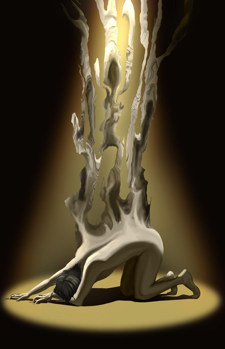 "Let me Lay Here (Manger in Bethlehem)", 11x17", Procreate, May 2025