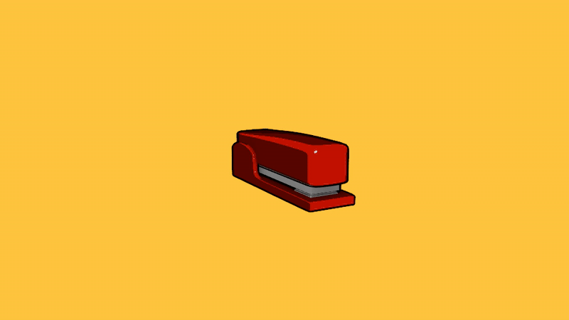 "Stapler", featured in "[STAPLED]", August 2025, Rigged and Modeled in Maya