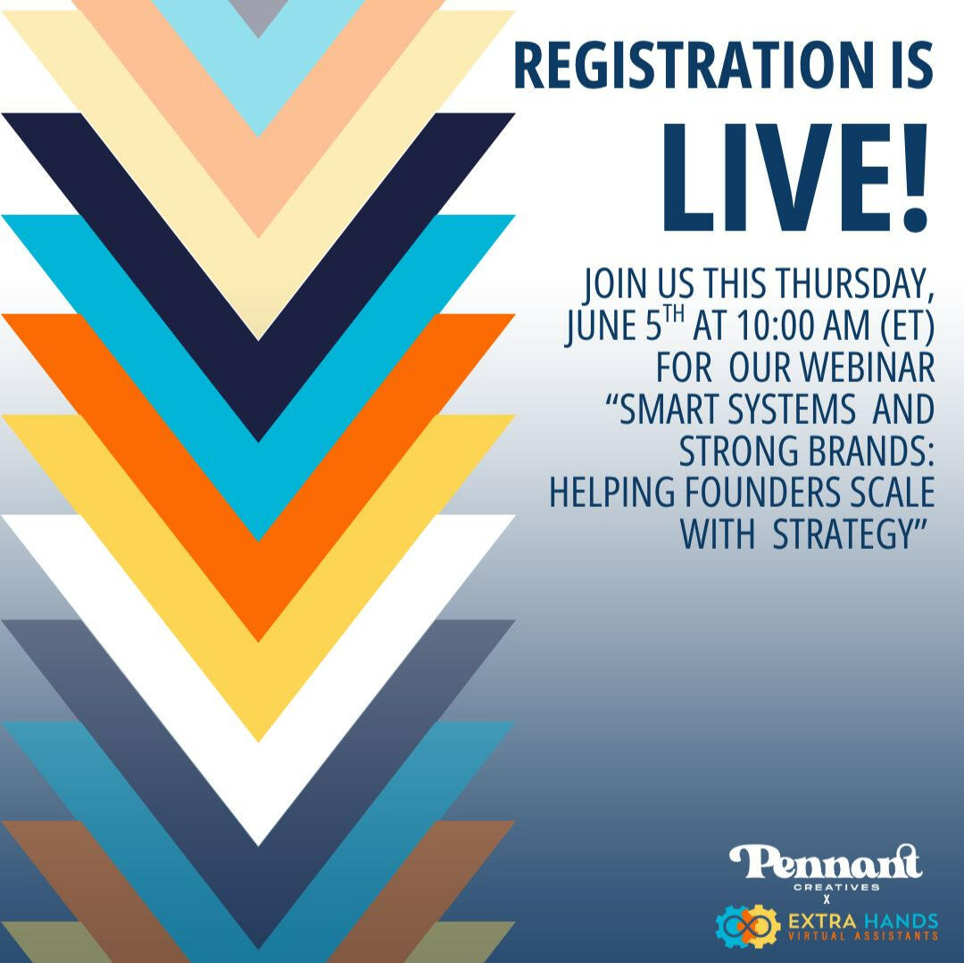 Social Media post for Dana Robertson x Extra Hands Webinar Campaign, June 2025